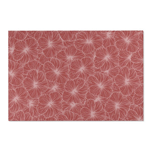 Hibiscus Area Rug (Light Pink)