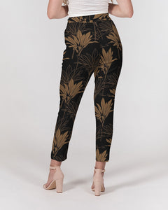 Kī Women's Belted Tapered Pants (Brown)
