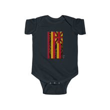 Load image into Gallery viewer, Kanaka Kollection Tribal Flag Infant Fine Jersey Bodysuit (Yellow)
