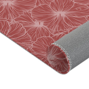 Hibiscus Area Rug (Light Pink)