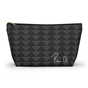 ‘Io Script Accessory Pouch w T-bottom (Gray)