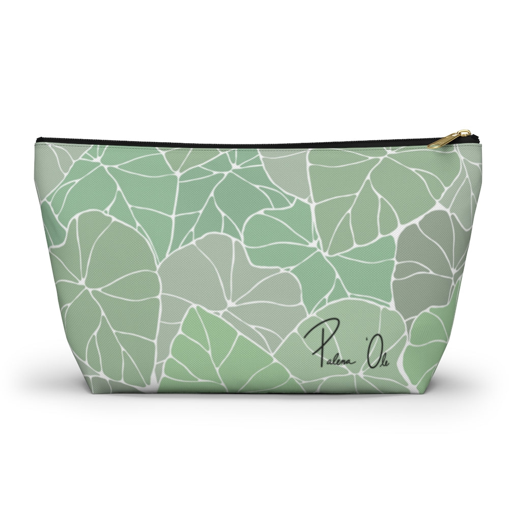 Light Kalo Script Accessory Pouch w T-bottom