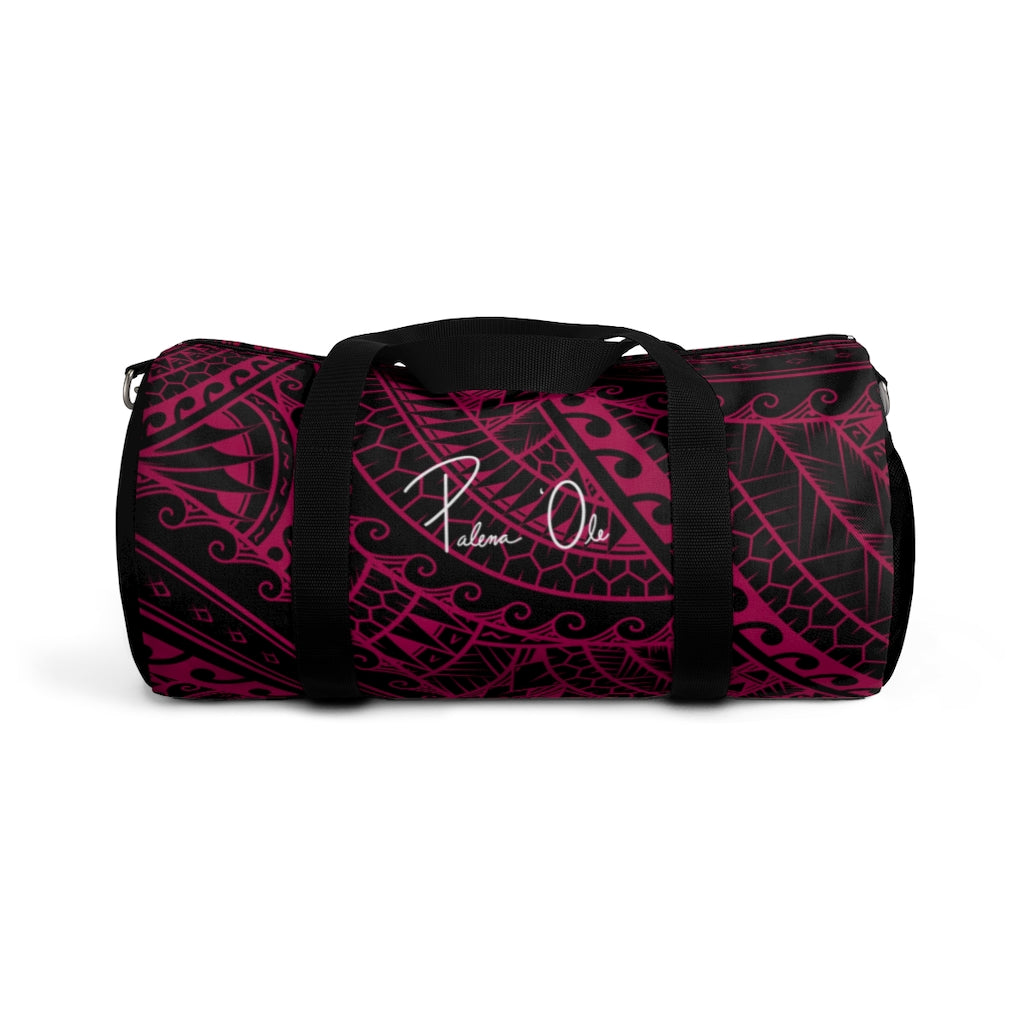 Tribal Script Duffel Bag (Pink)