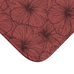 Hibiscus Bath Mat (Pink)