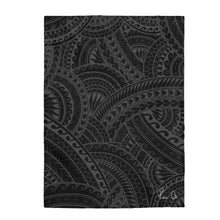 Load image into Gallery viewer, Tribal Velveteen Plush Blanket (Gray)
