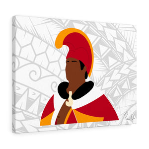 King Kamehameha I Canvas Gallery Wraps (White)