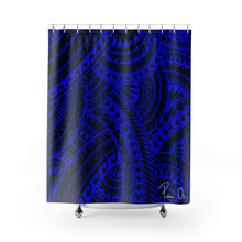 Load image into Gallery viewer, Tribal Shower Curtain (Royal Blue)
