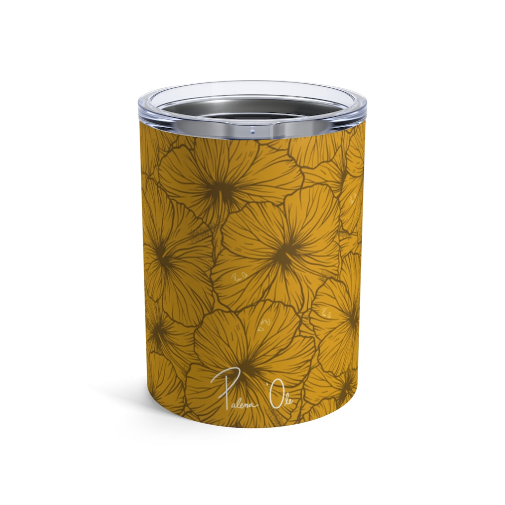 Hibiscus Tumbler Cup 10oz (Yellow)