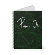 Load image into Gallery viewer, Tribal Spiral Notebook - Ruled Line (Green)
