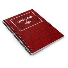 Load image into Gallery viewer, Tribal LIMITLESS Square Spiral Notebook - Ruled Line (Red)
