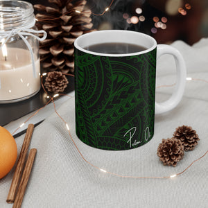 Tribal Graphic Mug 11oz (Green)