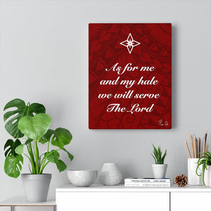 Scripture Canvas Gallery Wraps (Red)