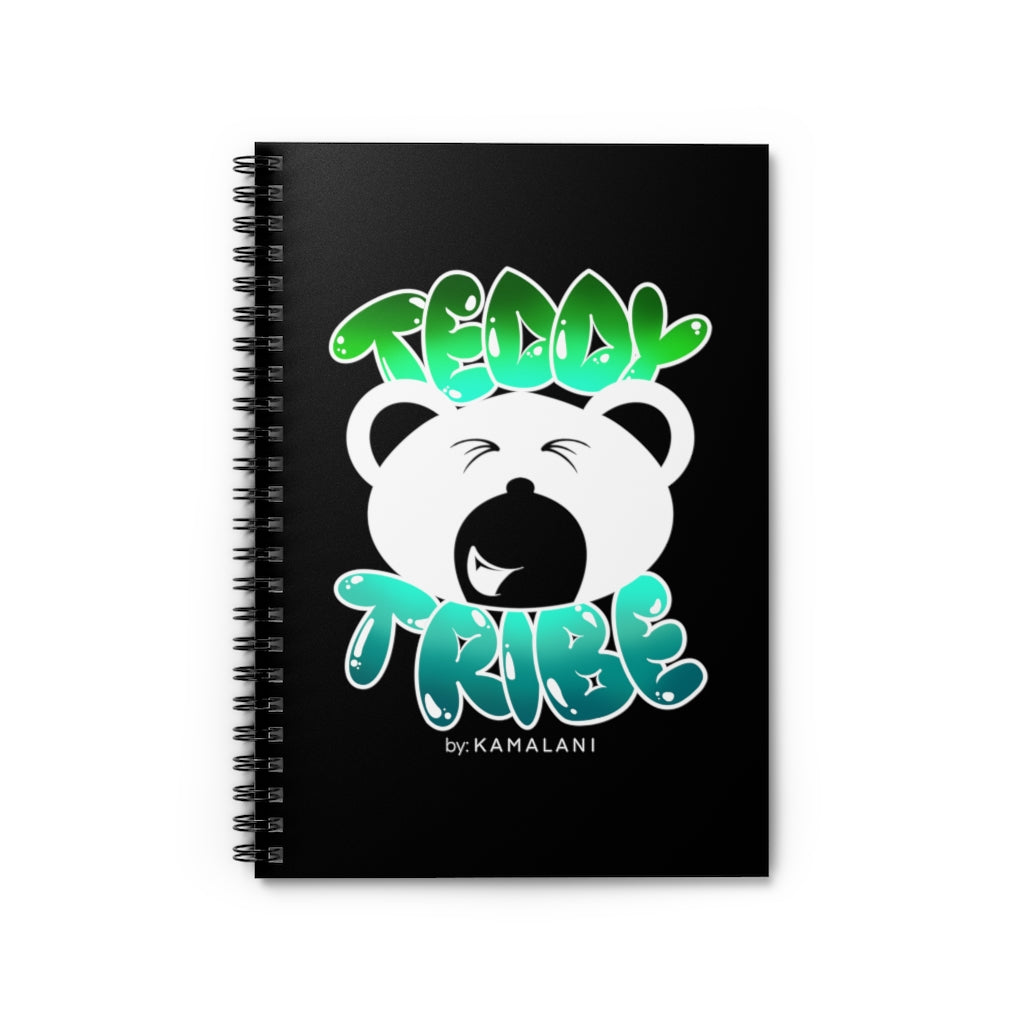 TEDDY TRIBE Spiral Notebook - Ruled Line (Black)