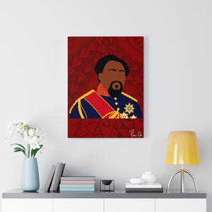King Kamehameha V Canvas Gallery Wraps (Red)