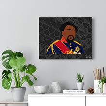 Load image into Gallery viewer, King Kamehameha V Canvas Gallery Wraps (Black)
