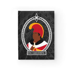 Tribal King Kamehameha I Journal - Ruled Line (Black)