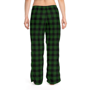 Women’s Kanaka Plaid Pajama Pants (Green)