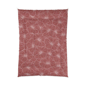 Hibiscus Comforter (Light Pink)