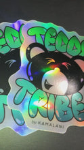Load and play video in Gallery viewer, Teddy Tribe Holographic Die-cut Sticker 6”x6”
