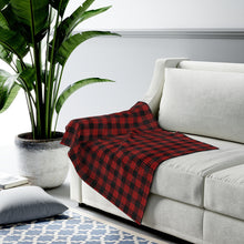 Load image into Gallery viewer, Kanaka Plaid Velveteen Plush Blanket (Red)
