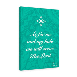 Scripture Canvas Gallery Wraps (Teal)