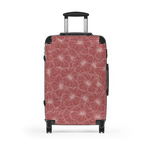 Hibiscus Cabin Suitcase (Light Pink)