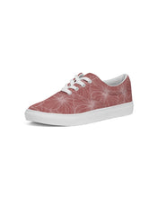 Load image into Gallery viewer, Hibiscus Women&#39;s Lace Up Canvas Shoe (Light Pink)

