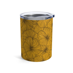 Hibiscus Tumbler Cup 10oz (Yellow)