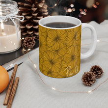 Load image into Gallery viewer, Hibiscus Graphic Mug 11oz (Yellow)
