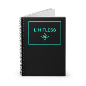 Teal LIMITLESS Square Spiral Notebook - Ruled Line