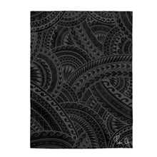 Load image into Gallery viewer, Tribal Velveteen Plush Blanket (Gray)
