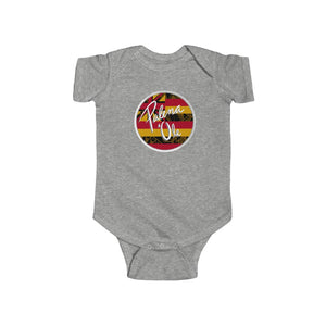 Kanaka Kollection Palena ‘Ole Flag Infant Fine Jersey Bodysuit (Yellow)