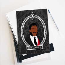 Load image into Gallery viewer, Tribal King Lunalilo Journal - Ruled Line (Black)
