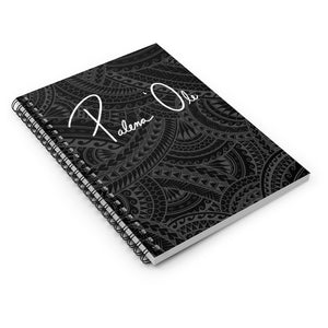 Tribal Spiral Notebook - Ruled Line (Gray)