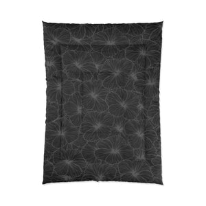 Hibiscus Comforter (Gray)