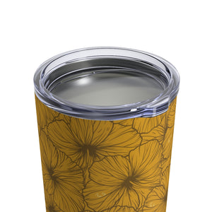 Hibiscus Tumbler Cup 10oz (Yellow)
