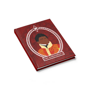 Tribal King Kamehameha II Journal - Ruled Line (Red)