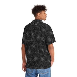 Hibiscus Aloha Shirt (Gray)