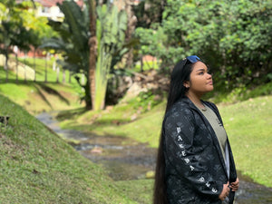 Gray Kahili Windbreaker (sleeve print)