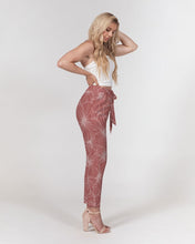 Load image into Gallery viewer, Hibiscus Women&#39;s Belted Tapered Pants (Light Pink)

