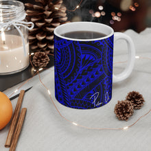 Load image into Gallery viewer, Tribal Graphic Mug 11oz (Royal Blue)
