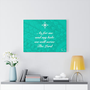 Scripture Canvas Gallery Wraps (Teal)