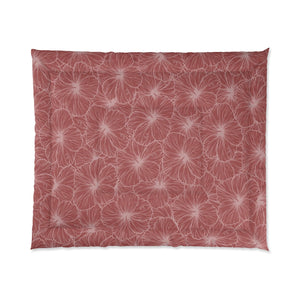 Hibiscus Comforter (Light Pink)