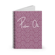 Load image into Gallery viewer, Puakenikeni Spiral Notebook - Ruled Line (Purple)
