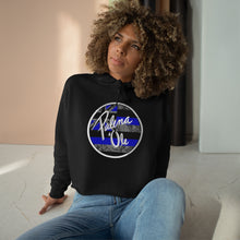 Load image into Gallery viewer, Kanaka Kollection Palena ‘Ole Flag Cropped Hoodie (Royal Blue)
