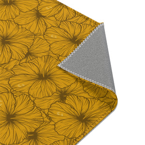 Hibiscus Area Rug (Yellow)
