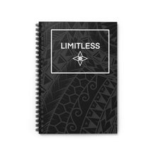 Load image into Gallery viewer, Tribal LIMITLESS Square Spiral Notebook - Ruled Line (Black)
