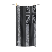 Load image into Gallery viewer, Tribal Flag Polycotton Towel (Black &amp; White)
