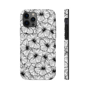 Hibiscus Phone Case (B&W)