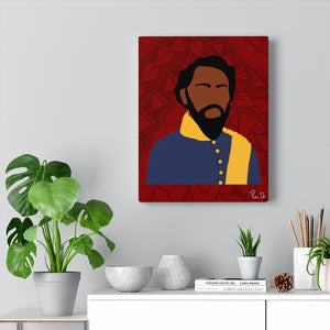 King Kamehameha IV Canvas Gallery Wraps (Red)